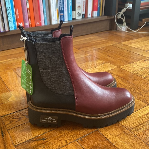 NWT Sam Edelman Burgundy & Black Boots BRAND NEW - Picture 3 of 7